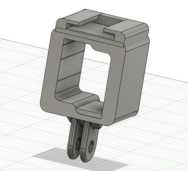 Ordro P7 POV camera Tripod/flash mount 3D model thumbnail