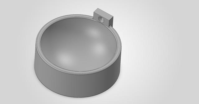 Wall mount feed bowl 3D model thumbnail