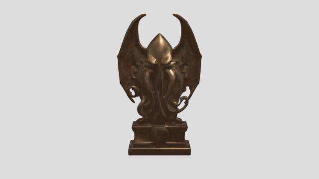 Ancient Bronze Cthulhu Artifact 3D model thumbnail