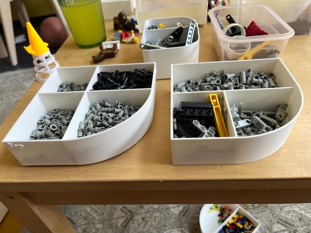 Trofast box insert → divided divider 3D model thumbnail