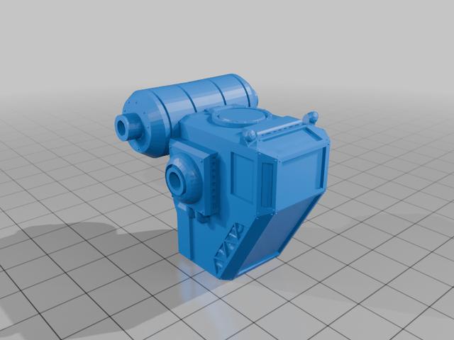 40mm worker mech body 3D model thumbnail