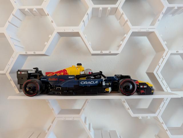 LEGO Hexagon Speed Champions Shelf Remix 3D model thumbnail