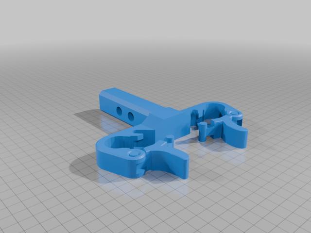 Crutches holder 3D model thumbnail