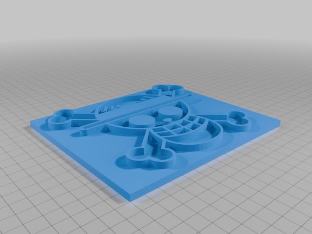 Logo One Piece 3D model thumbnail