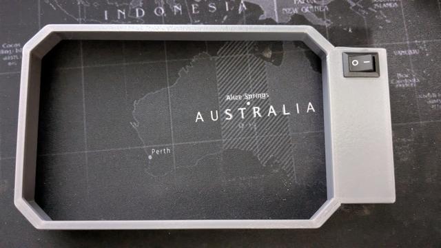 Centauri Carbon Screen Cover with Switches 3D model thumbnail