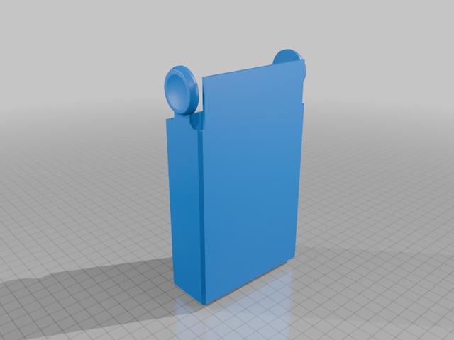 bambu lab p1s filament poop collector - attached to the poop chute 3D model thumbnail