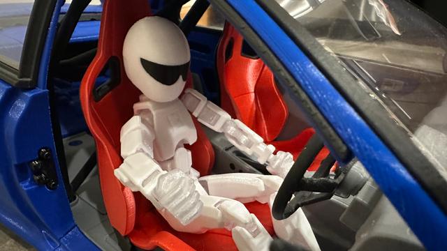 Dummy 13 Racing Helmet STIG Top Gear 3D model thumbnail