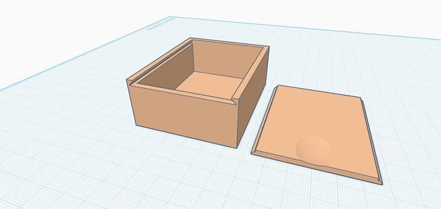 Small Box with Modified Lid 3D model thumbnail