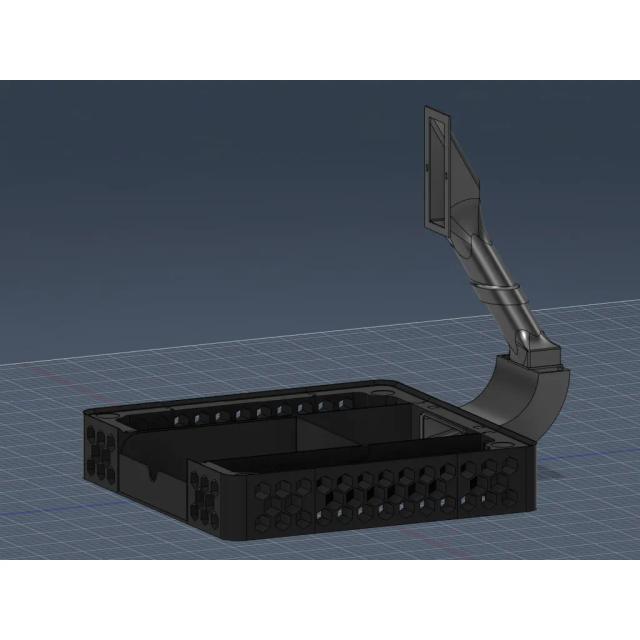AD5X base with built in Poop Chute & Tray 3D model thumbnail
