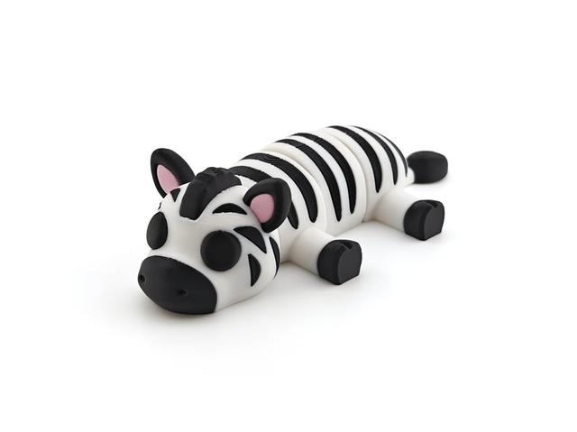 Zebra - Articulated Animal - AMS and No AMS 3D model thumbnail