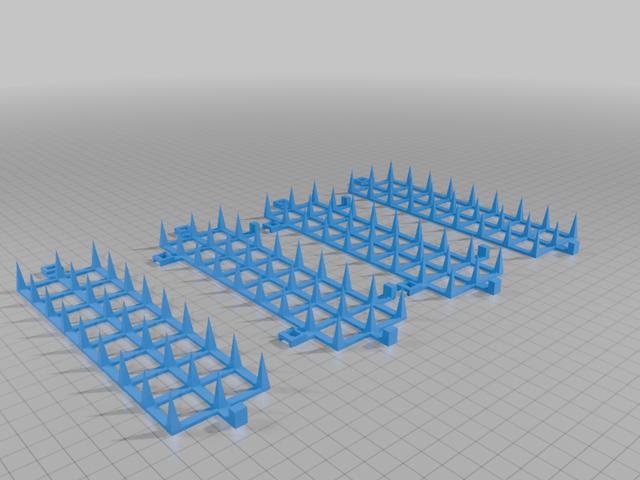 Cat repellant 2 side connectable 3D model thumbnail