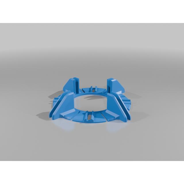 BT-70 4 x 5mm Fins Rocket Body Tube Fins Alignment Jig  3D model thumbnail