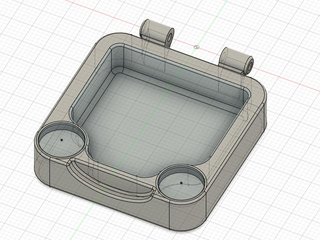 Magnetic Box 41x41 for 10x2mm magnets 3D model thumbnail