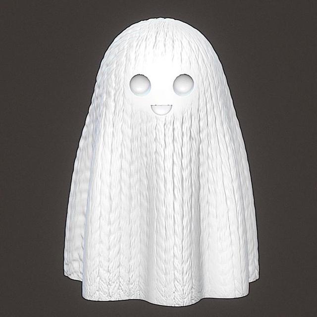 Knitted Ghostie 3D model thumbnail