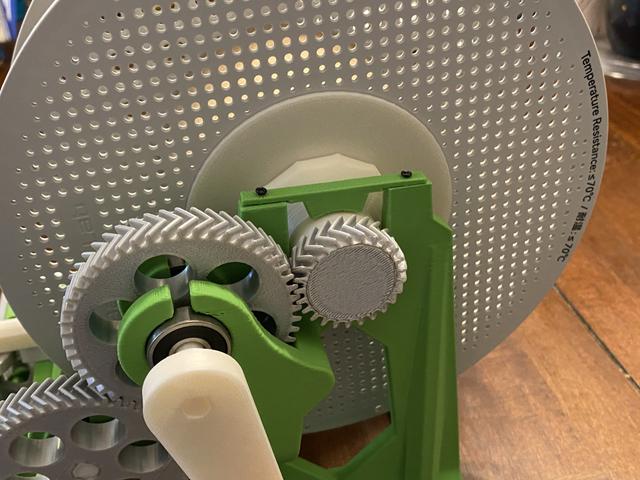 Filament spool winder additional bracket 3D model thumbnail