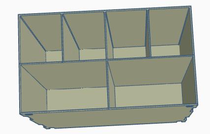 Stackable Shelf Organizer - Drawer System - Mirrored 3D model thumbnail