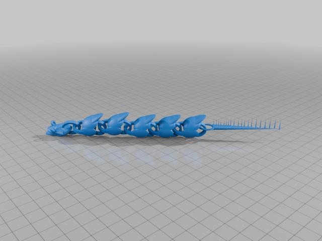 Numbs the Special/Derpy Articulated Dragon (Made By My Special/Derpy Sister) 3D model thumbnail