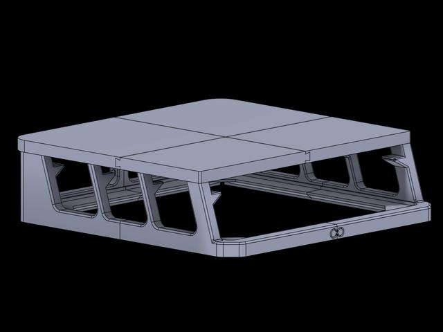 Carbon Centauri Riser and Storage Upgrade NO STORAGE v1 3D model thumbnail