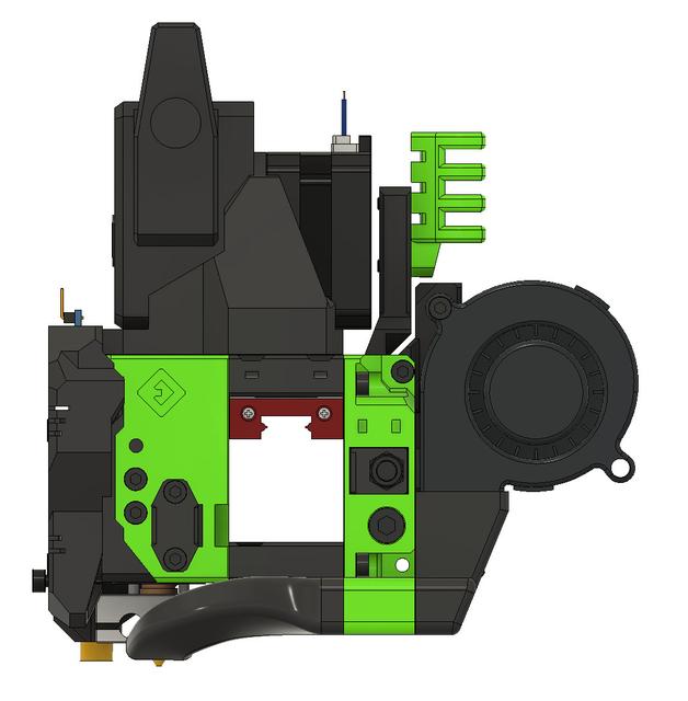 EVA 3 - Modified cable guide for BMG extruder 3D model thumbnail