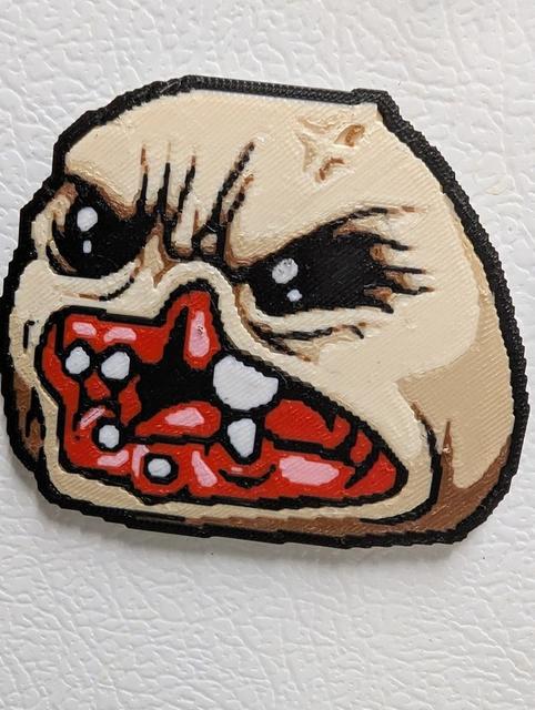 Monstro (Binding of Isaac) 3MF Magnet 3D model thumbnail