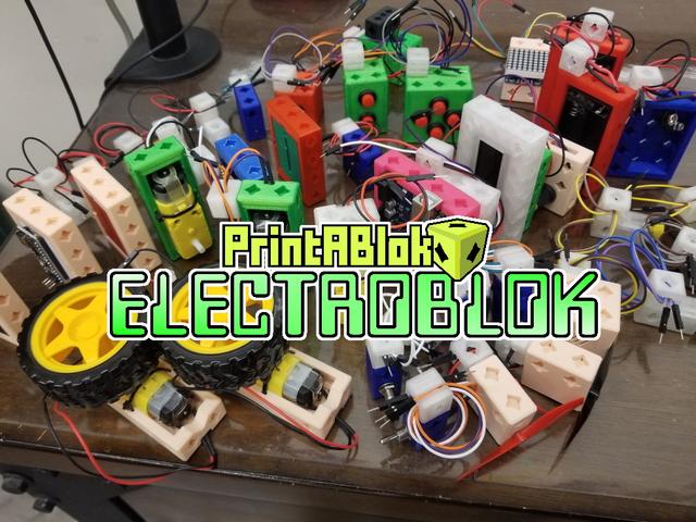 Electrobloks:PrintABlok DIY Snap Together Electronics 3D model thumbnail
