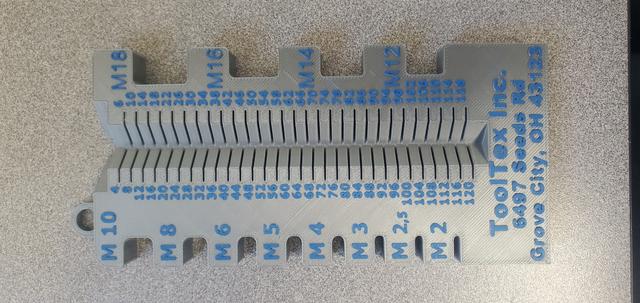 Metric_Screw_Measuring_withNamePlate 3D model thumbnail