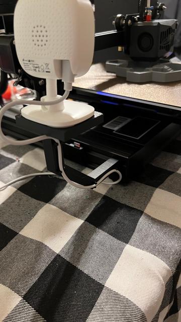 Camera Mount for Kasa Camera to Elegoo Neptune 3 3D model thumbnail