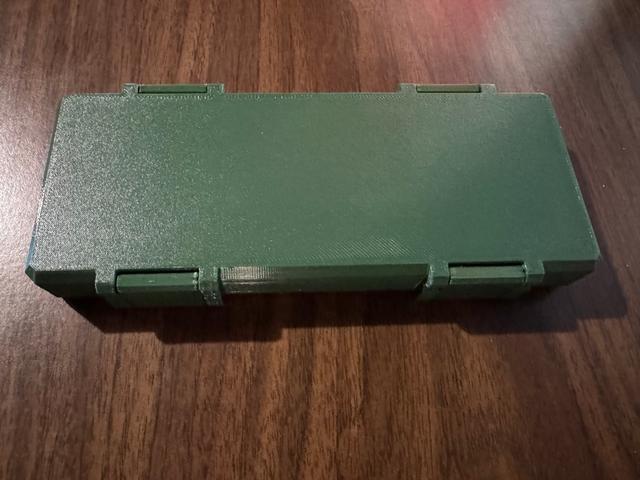 Wider Pencil Box - Print in place. 3D model thumbnail