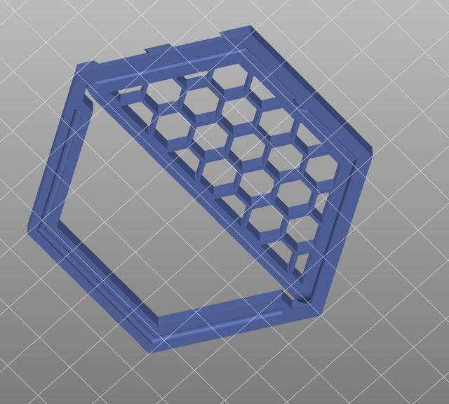 Foldable Honeycomb Phone Stand remix 3D model thumbnail