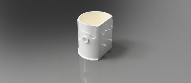 Pegboard Drippy Bucket 3D model thumbnail