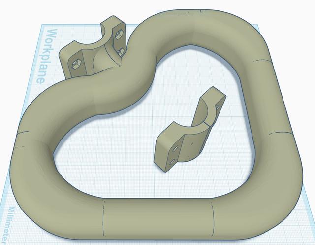 25mm Trimmer Handle 3D model thumbnail