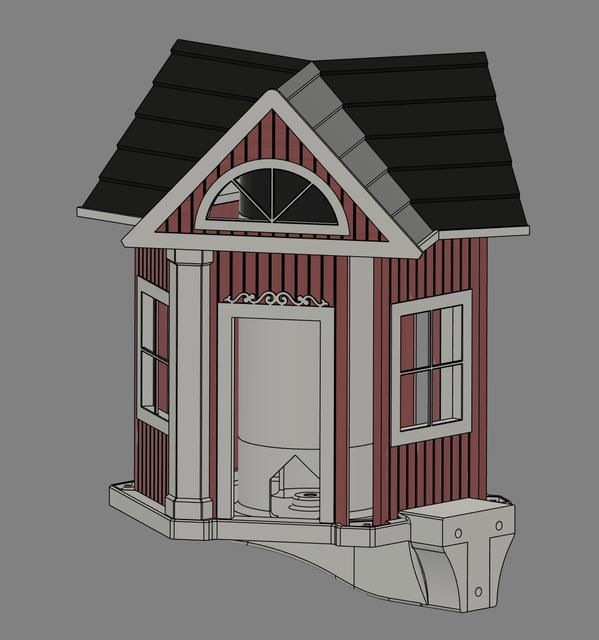 Bird Feeder 3D model thumbnail