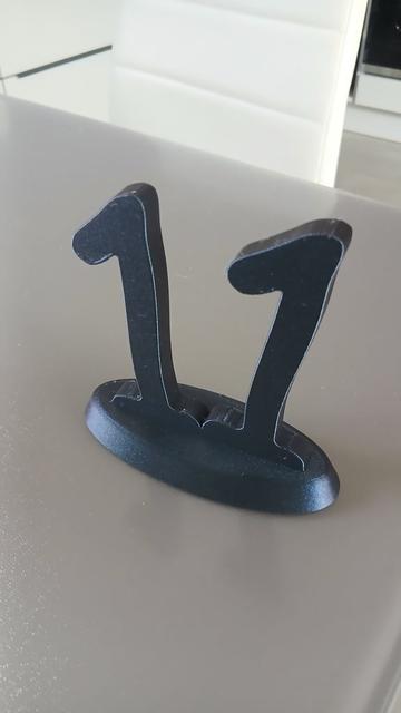 11th birthday stand / Aufsteller zum 11. Geburtstag 3D model thumbnail
