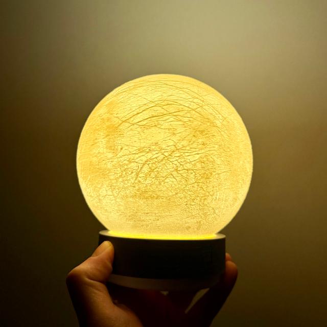 Europa (140mm) for Solar System Lithophane collection 3D model thumbnail