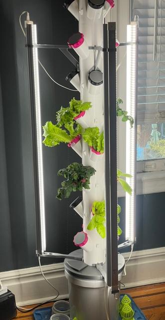 Barrina T8 grow LED holders for Hydroponic tower 3D model thumbnail