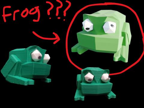 cubic frog 3D model thumbnail