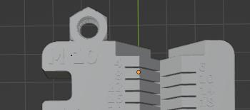 Screw measuring tool, M2-M10, 4-120mm But with nut keychain thing 3D model thumbnail