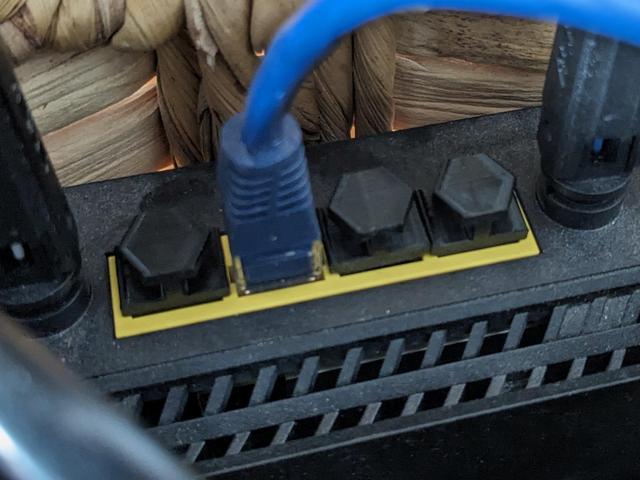 Ethernet Port Cover - Print Orientation & Hex Remix 3D model thumbnail