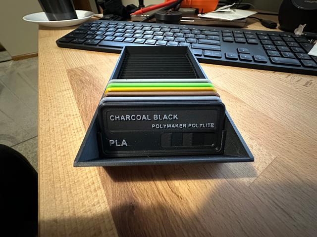 Filament Swatch box with hinged standard swatches remix 3D model thumbnail