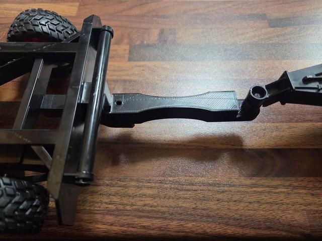 Bruder trailer hitch extension 3D model thumbnail