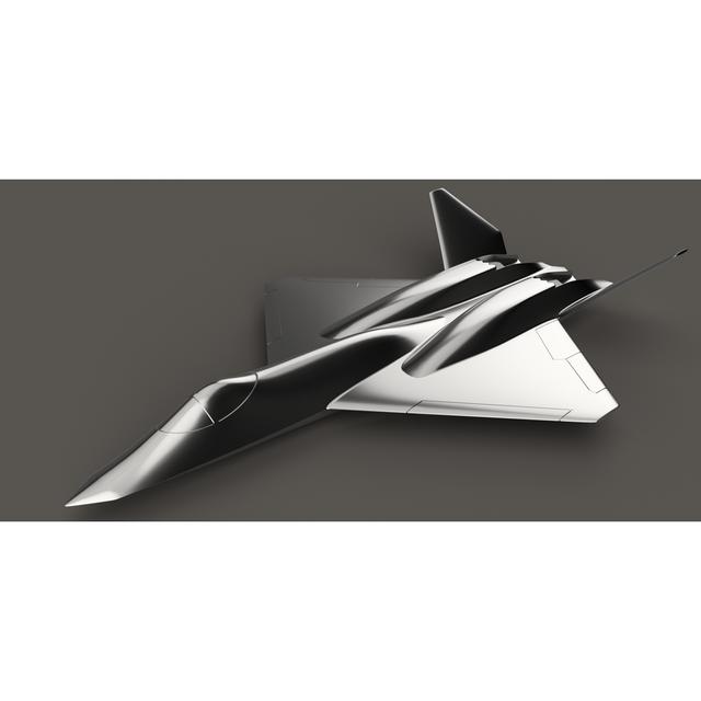 YF-23 Black Widow II 3D model thumbnail