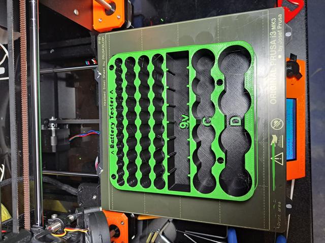 Battery Holder With Screwdriver Holder 3D model thumbnail
