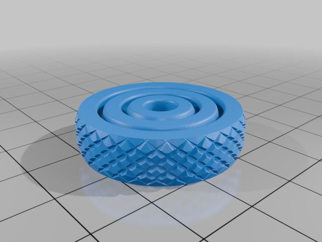 Textured Gyro Fidget.stl 3D model thumbnail