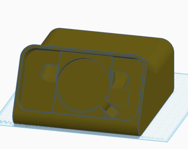 Iphone 13 mini Braun DN40 dock with case 3D model thumbnail
