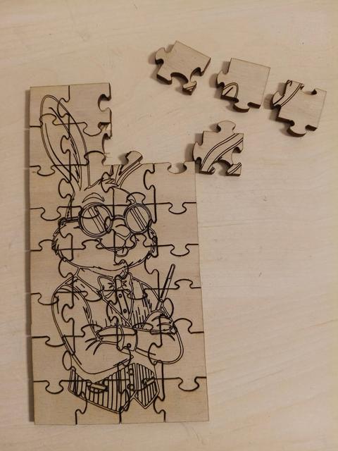 Lasercut Puzzle 3D model thumbnail