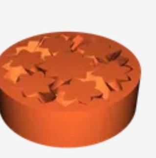 planetary gearbox no hole 3D model thumbnail