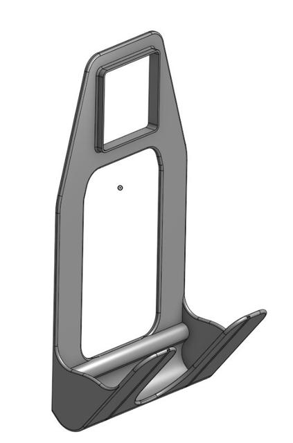 Phone holder VERT LONG v5 3D model thumbnail