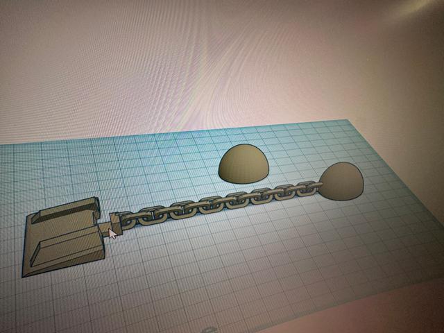 Wrecking ball (RC excavator) 3D model thumbnail