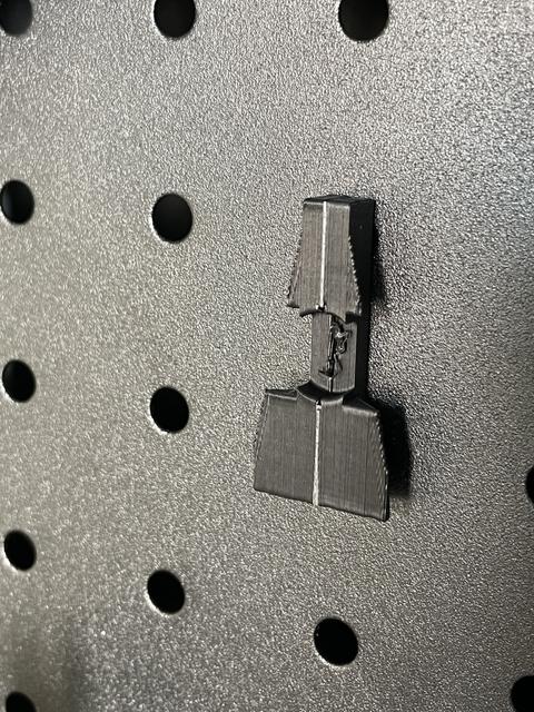 Sy's Peglock Board Attachment - Metal Pegboard (Pinnacle brand) 3D model thumbnail