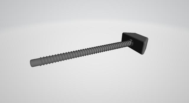 Thumb Spinner Rod Assembly Part 3D model thumbnail
